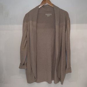 Barefoot Dreams CozyChic Lite Circle Taupe Medium Cardigan